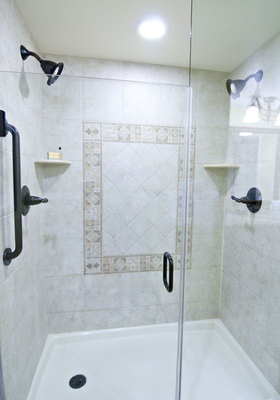 Compact Shower with Glass Doors